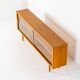 Sideboard with glass doors by CFC Silkeborg (Denmark, 1960s).