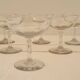Coupes à champagne en verre brouillé