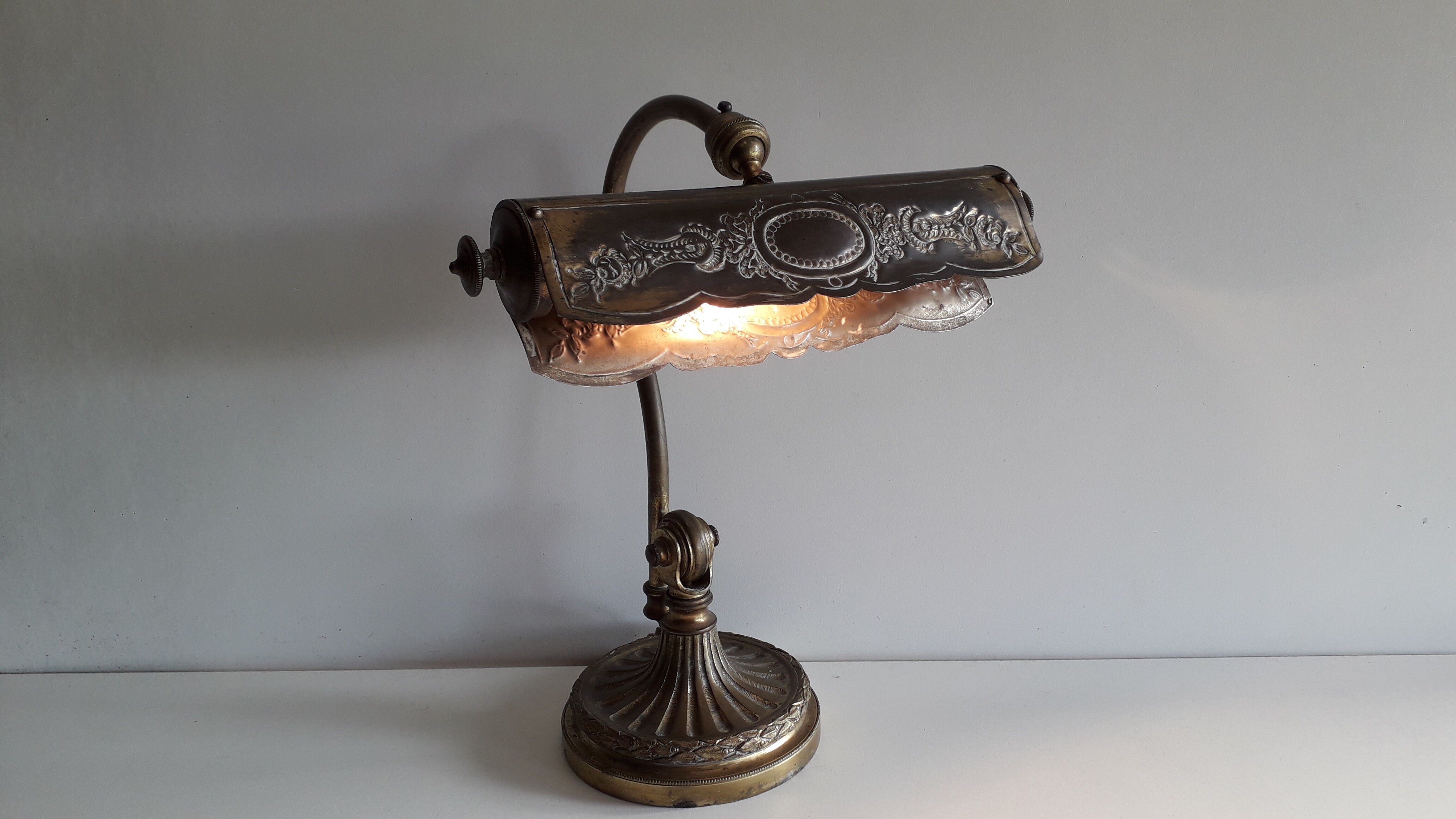 Brass bronze desk lamp