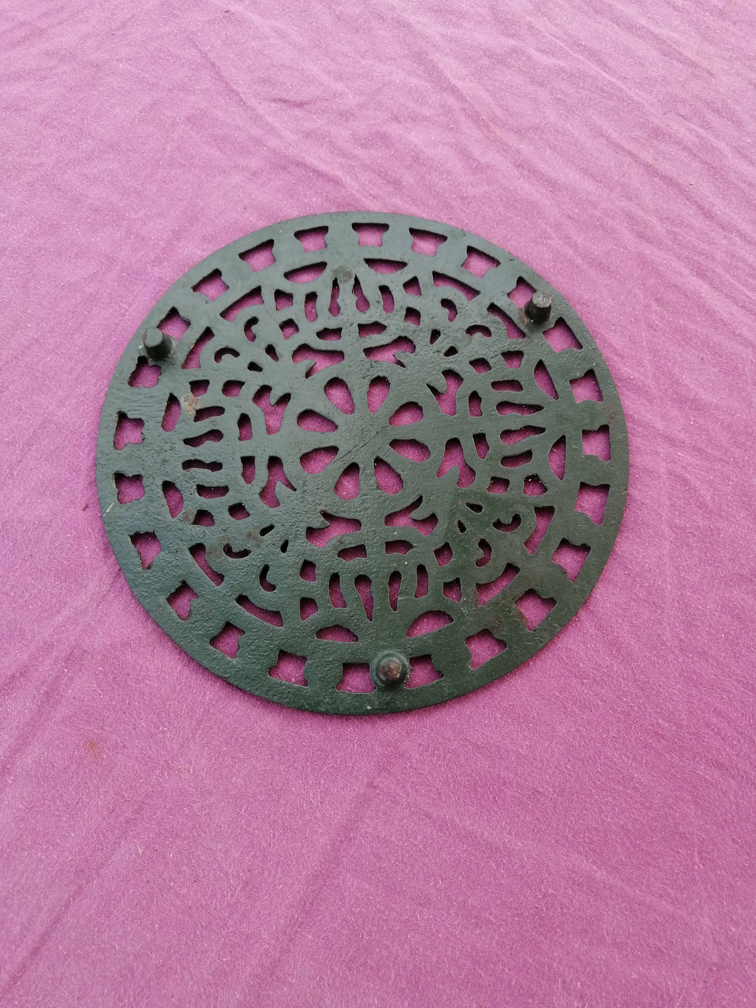 Vintage cast iron underside