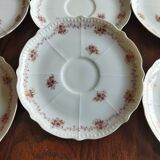 6 tasses Chapus Frères Limoges "Service Perle"