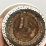 White and black art deco ceramic ball lamp