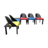 Vintage french design chairs patrice bonneau genexco 80s