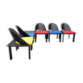 Chaises vintage design français patrice bonneau genexco 80s