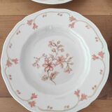 Set of 4 Limoges porcelain soup plates