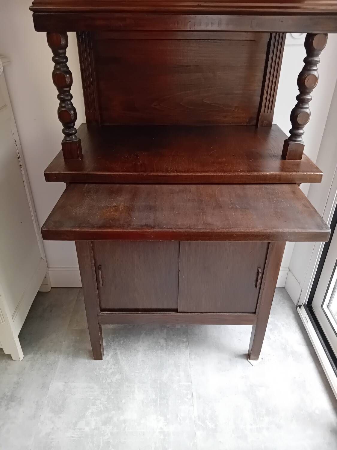 Brasserie furniture, wooden dresser