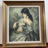 Painting: Oil on canvas - portrait of a gypsy