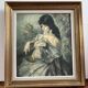 Painting: Oil on canvas - portrait of a gypsy