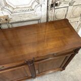 Louis XVI style enfilade in cherry wood, 20th century.