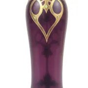 Art Nouveau vase in enamelled glass, Bohemia, 1900-1910