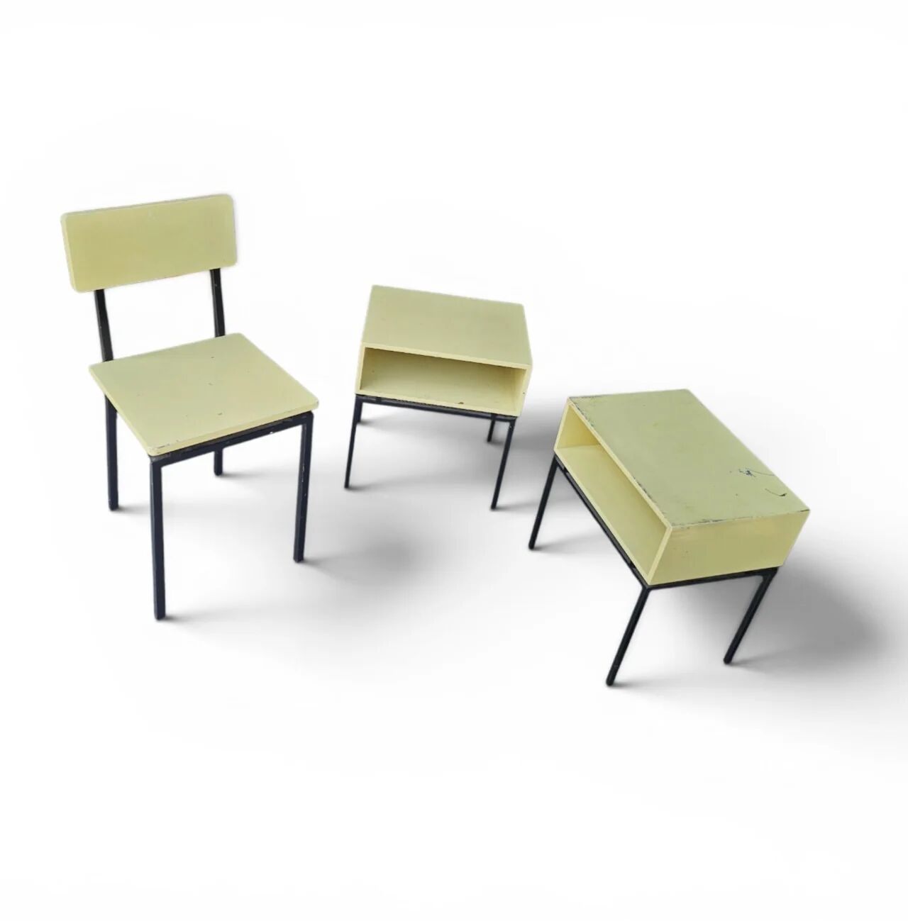 2 x nightstand / matching chair by Kuperus / model Horatio / 1960s