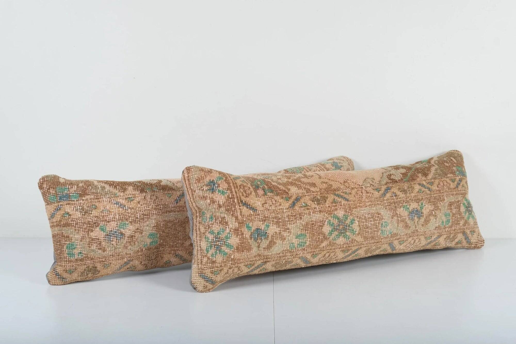 Set of 2 vintage Turkish cushion covers 30x89 cm