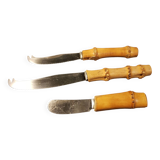3 bamboo knives