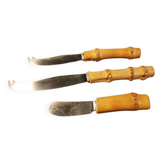 3 bamboo knives