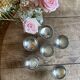 Set of 6 vintage stainless steel dessert bowls