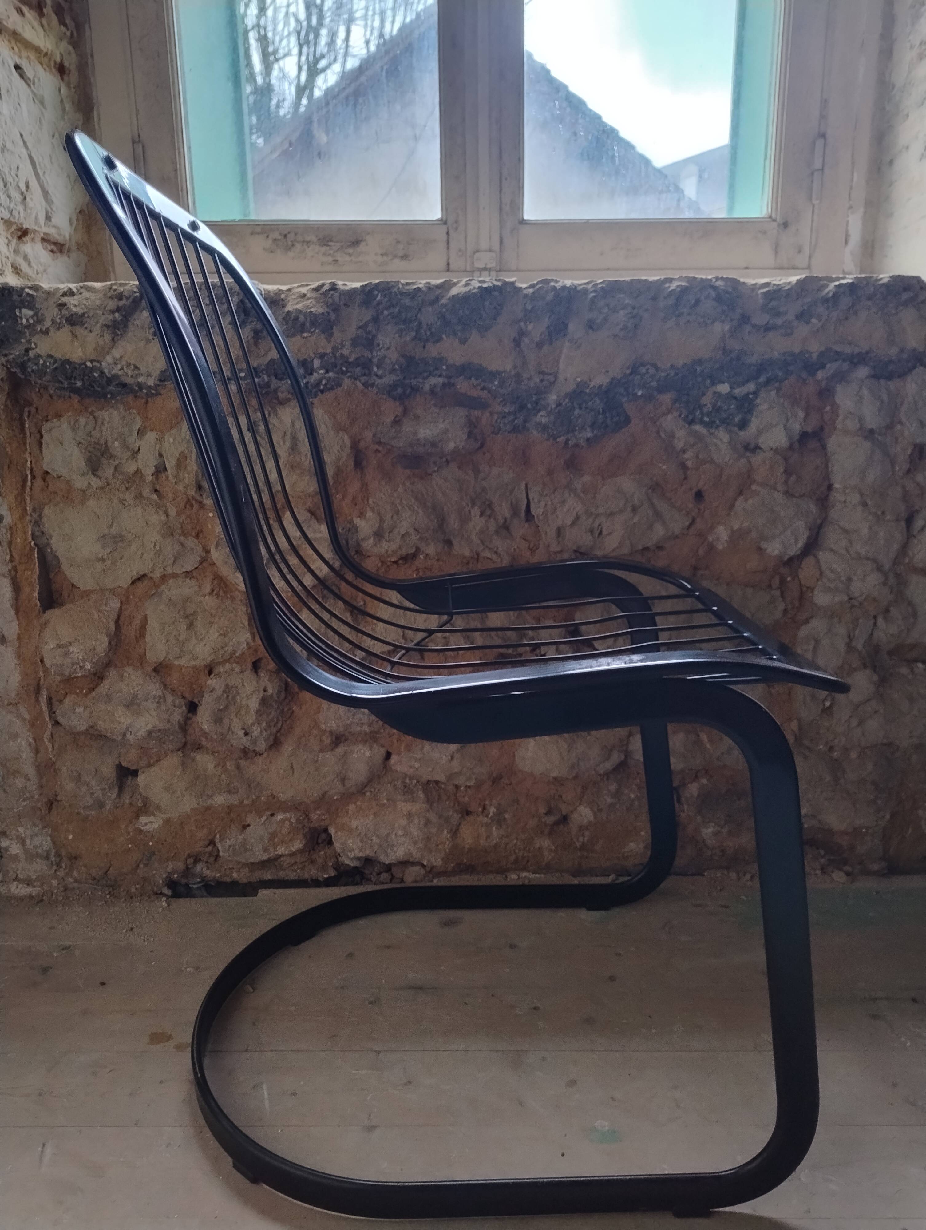 Chaise Willy Rizzo pour Cidue