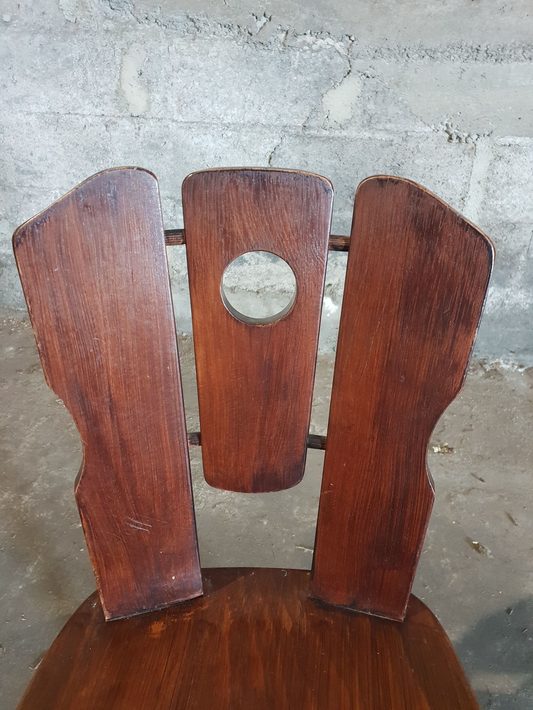 Series of 4 chalet chairs 1970