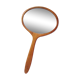 Miroir à main scandinave 44 cm