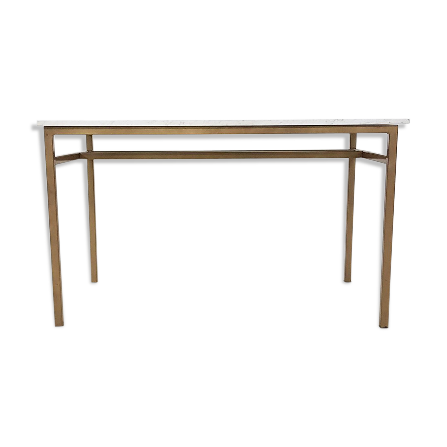 Vintage Metal And Marble Dining Table Selency