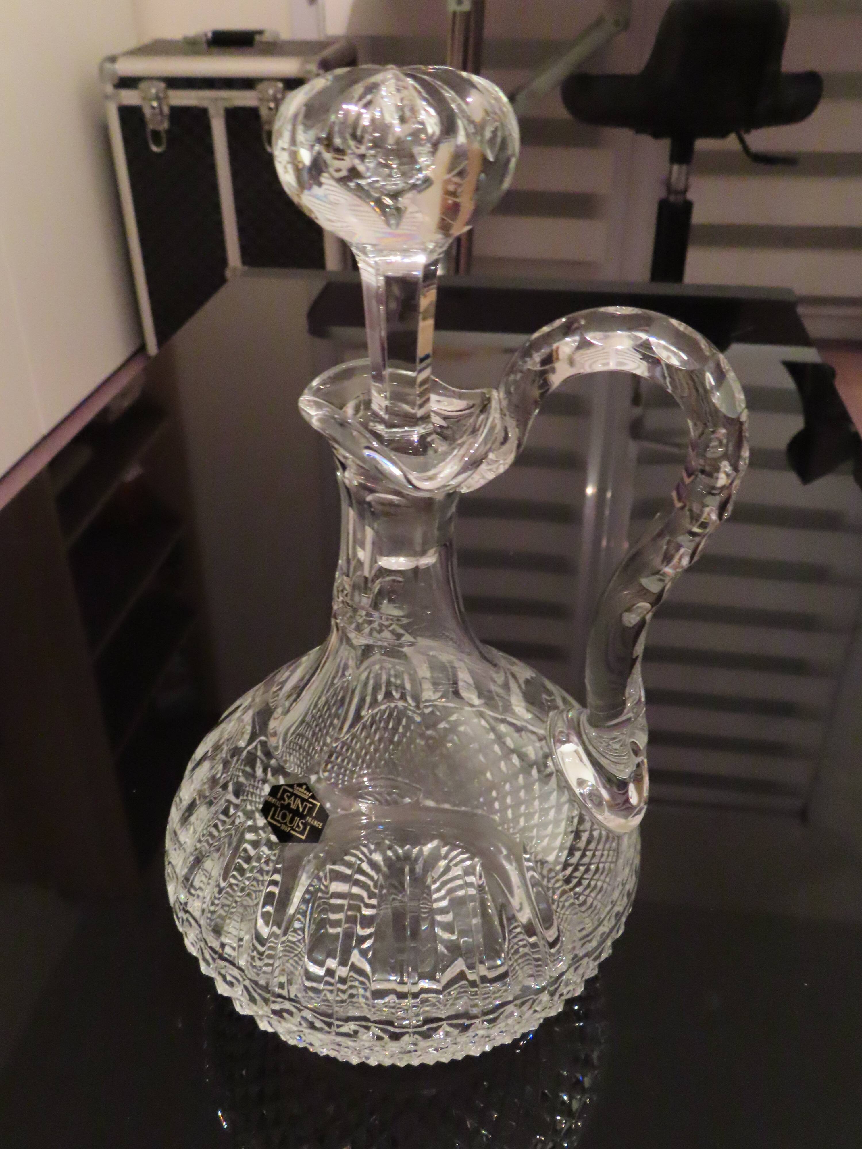 Carafe / broc à décanter tommy, cristal de saint-louis