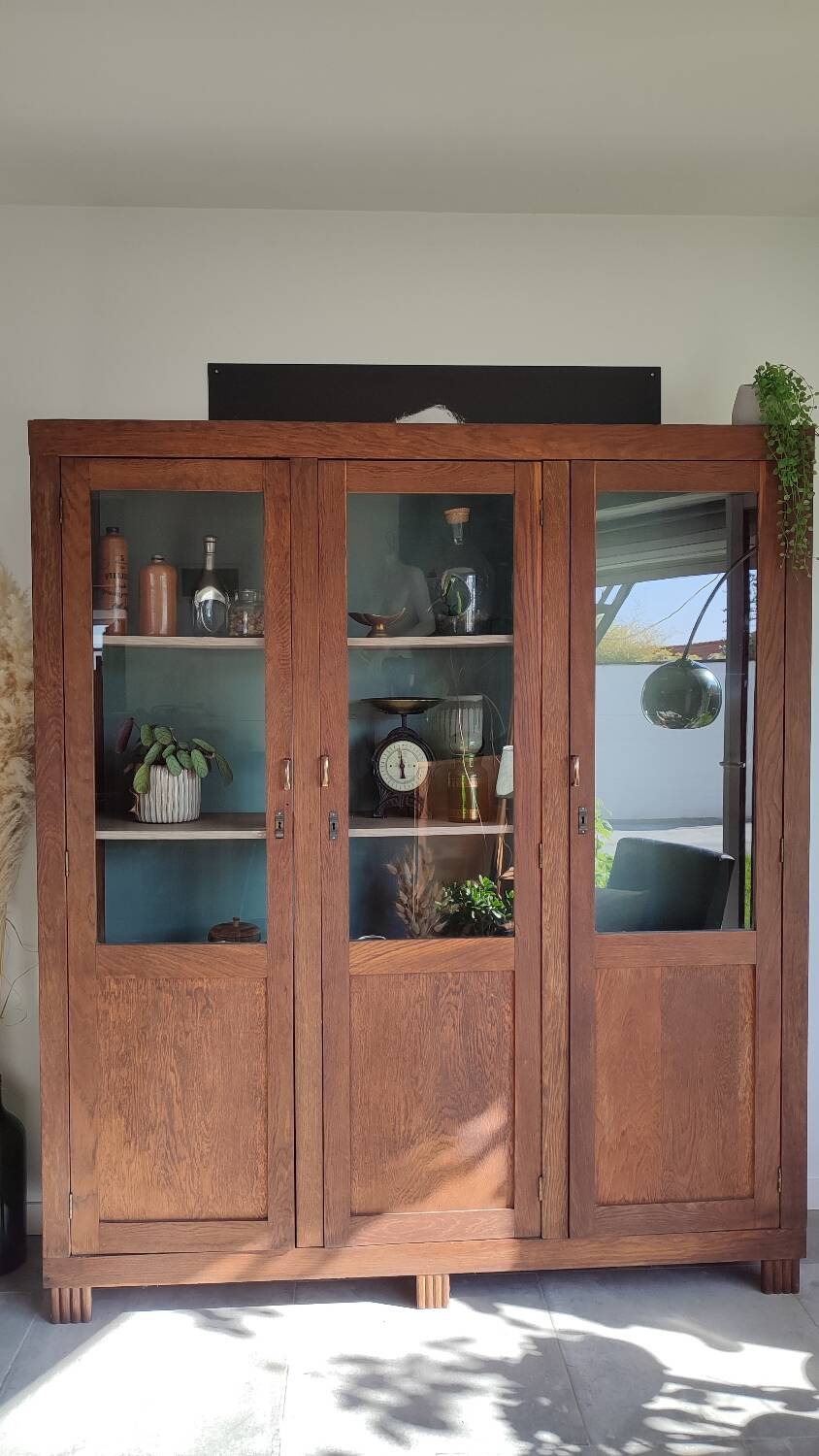 Glass-fronted Parisian wardrobe