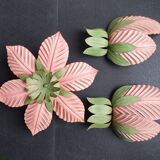 Set of 1 ceiling light and 2 wall lights