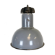 Industrial grey enamel hanging bauhaus lamp, 1930s