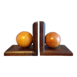 Pair of two-tone art deco bookends