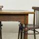 Grande table de ferme ancienne en chêne – 229 cm