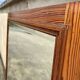 Large vintage cabinet door mirror, 40s/50s