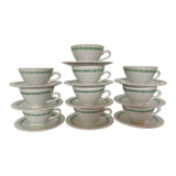Set of 10 coffee cups 1930