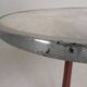 Bistro table with cast iron legs and marble top, 1920s.