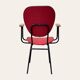 Fauteuil de bureau en métal bois et skaï 1950
