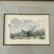 Small watercolor painting landscape Brittany Arzon signed