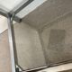 Table basse console verre et chrome vintage