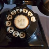 old phone in black Bakelite 1940s