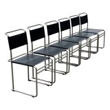 Set of 6 B5/B40 Chairs with Tubular Frame attributed to Marcel Breuer