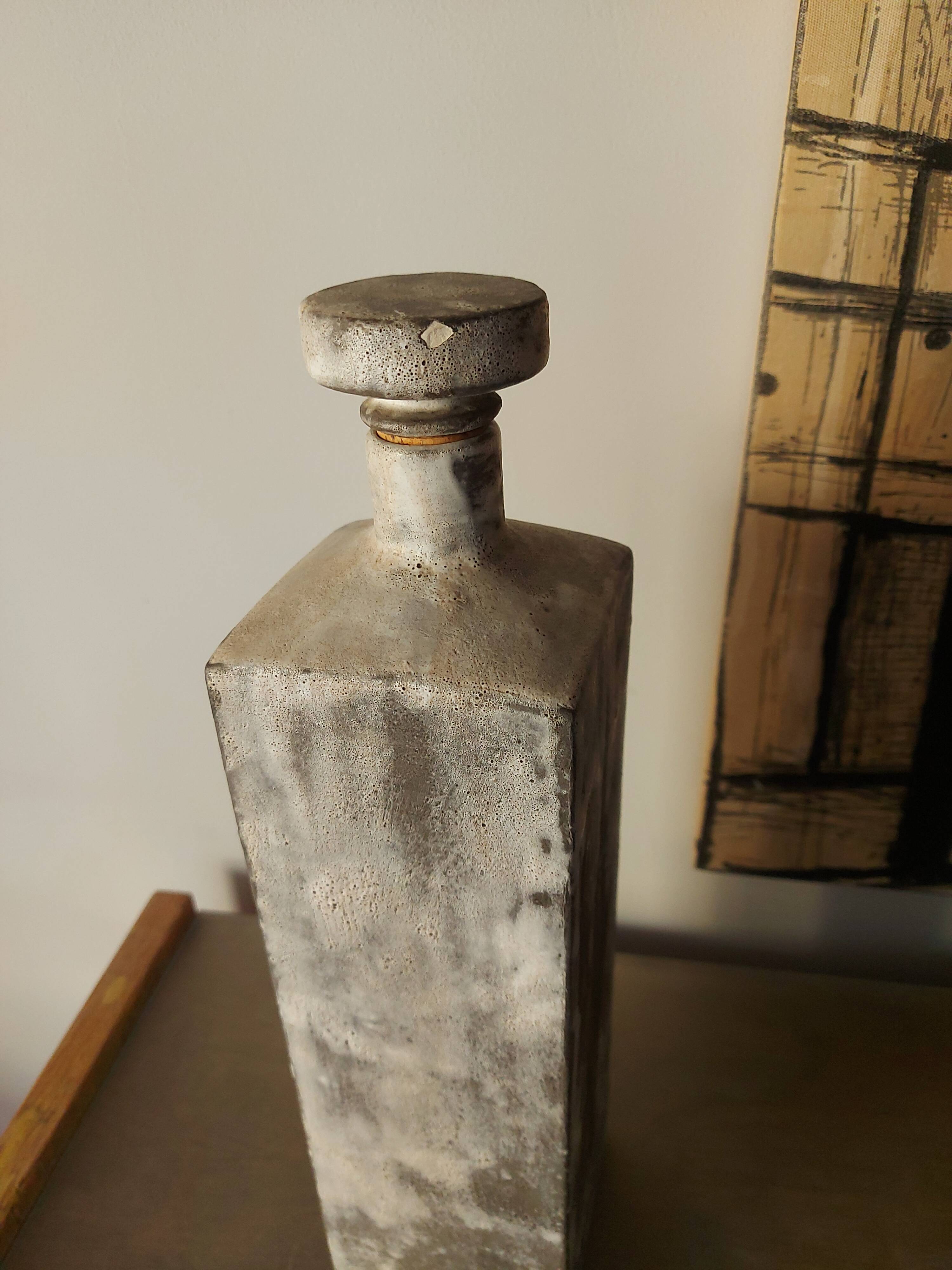 Henri Cimal ceramic bottle, Vallauris