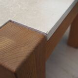 Oak coffee table, Danish design, 1970s, production: Denmark