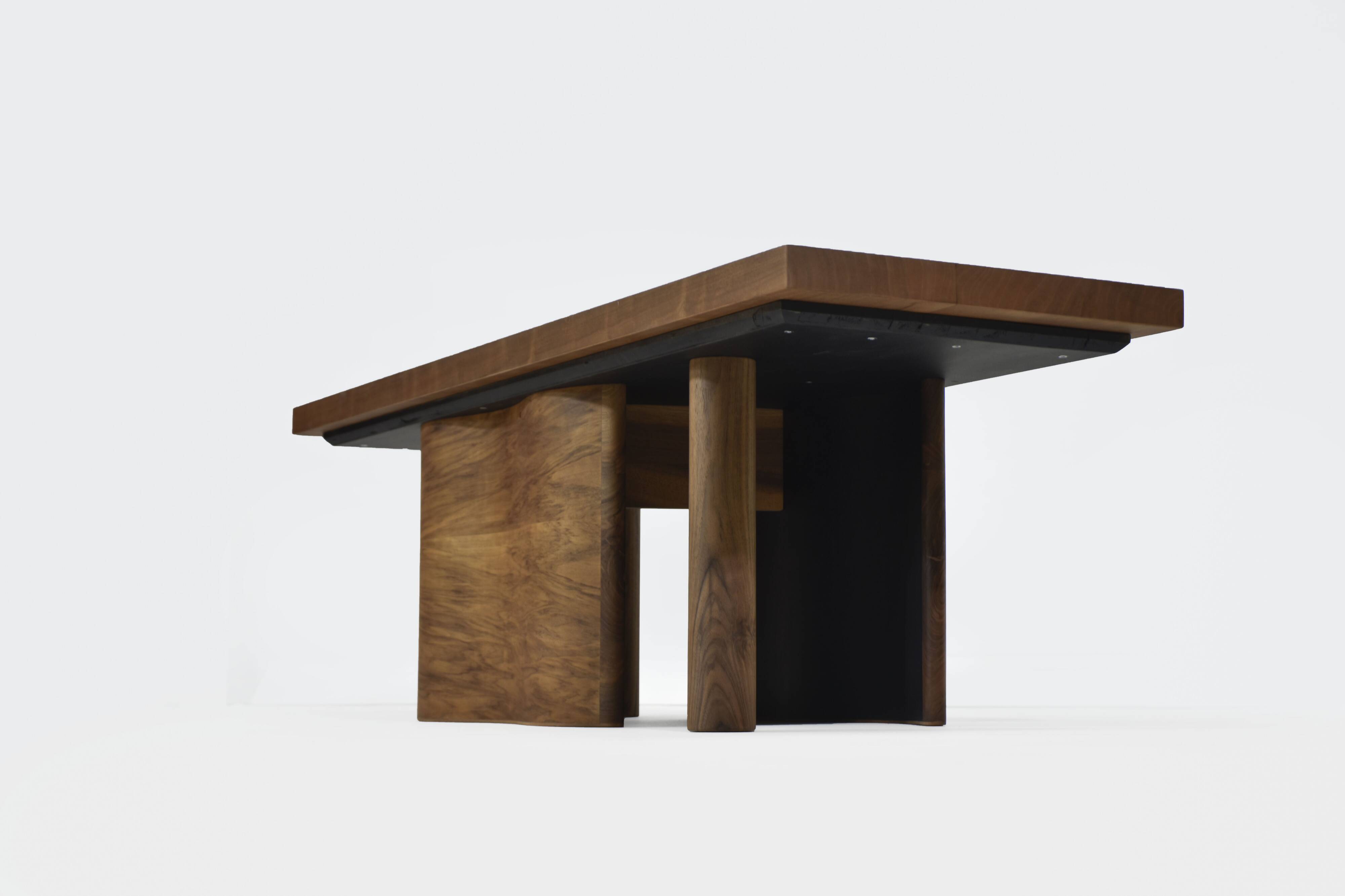 Grande table basse Onda – cerisier