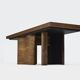 Large Onda coffee table – cherry wood