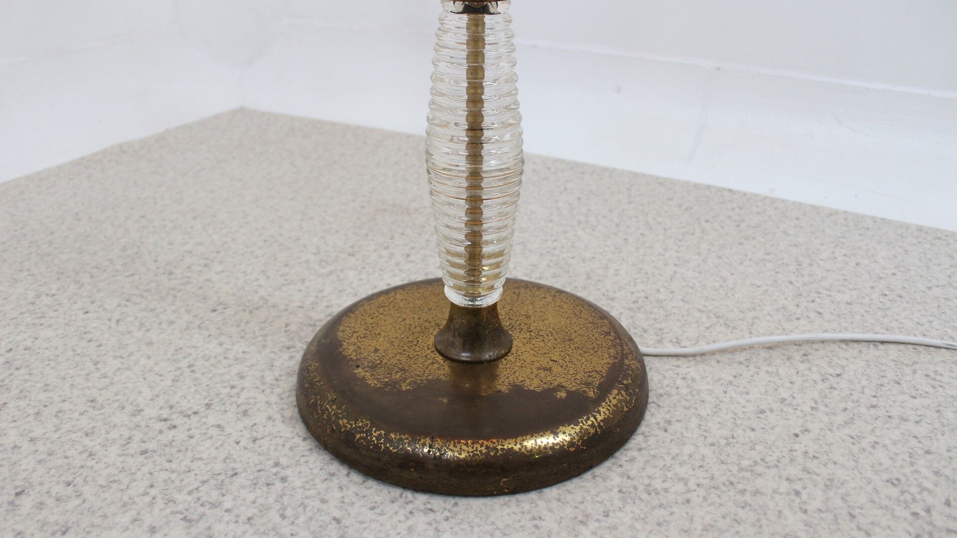 Ercole Barovier cord glass floor lamp 1940s