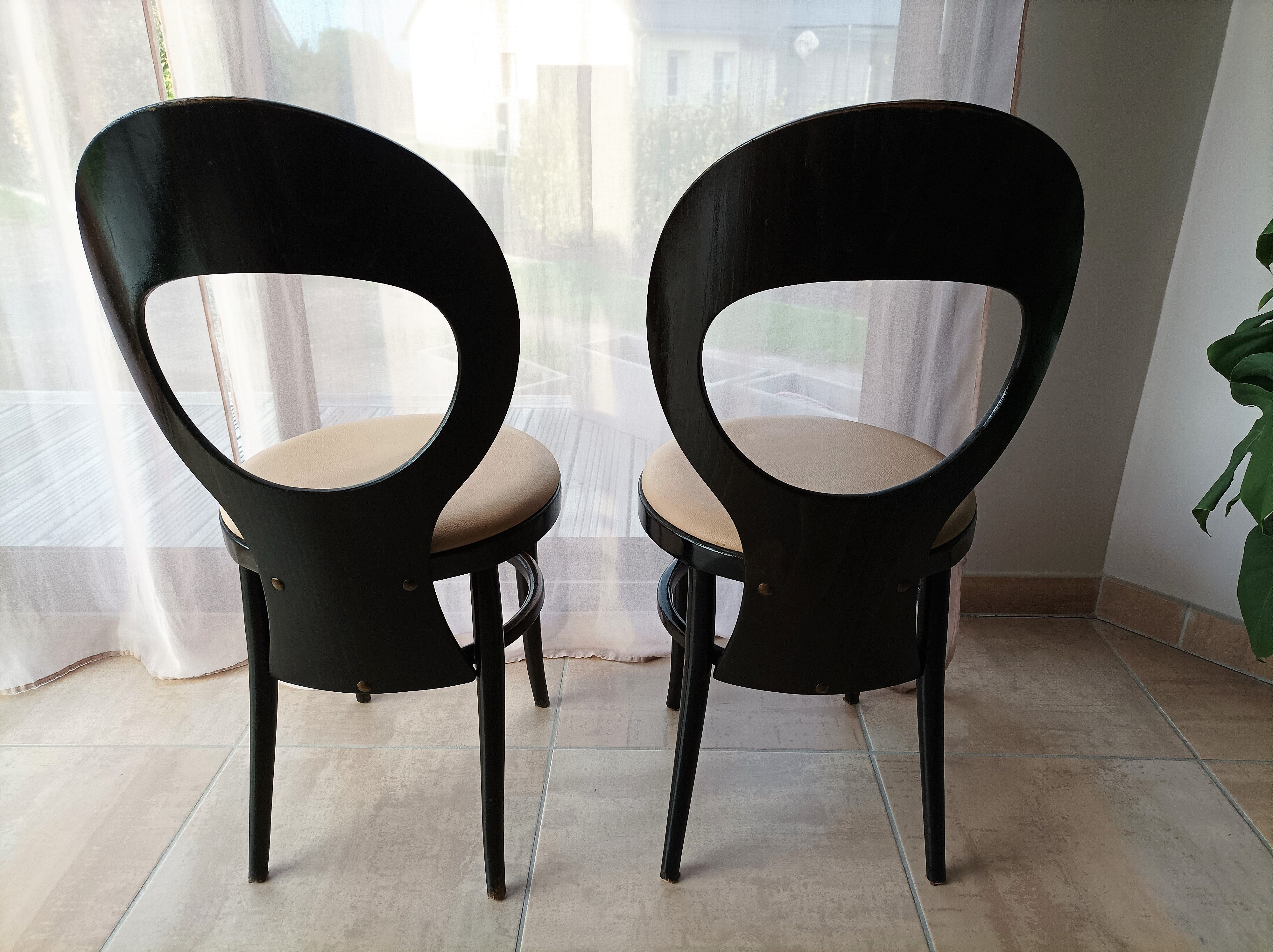 Set of 2 Baumann mouette bistro chairs