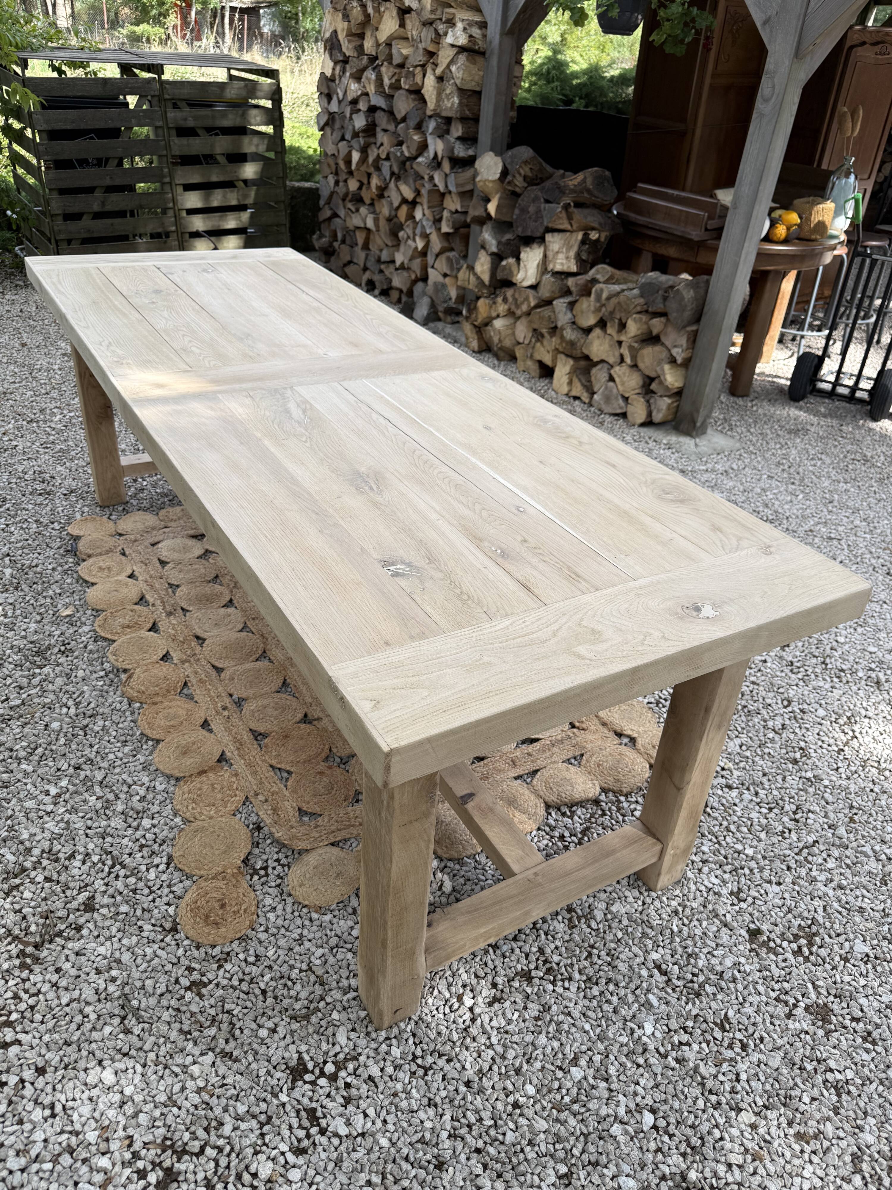 Large solid wood table 238cm