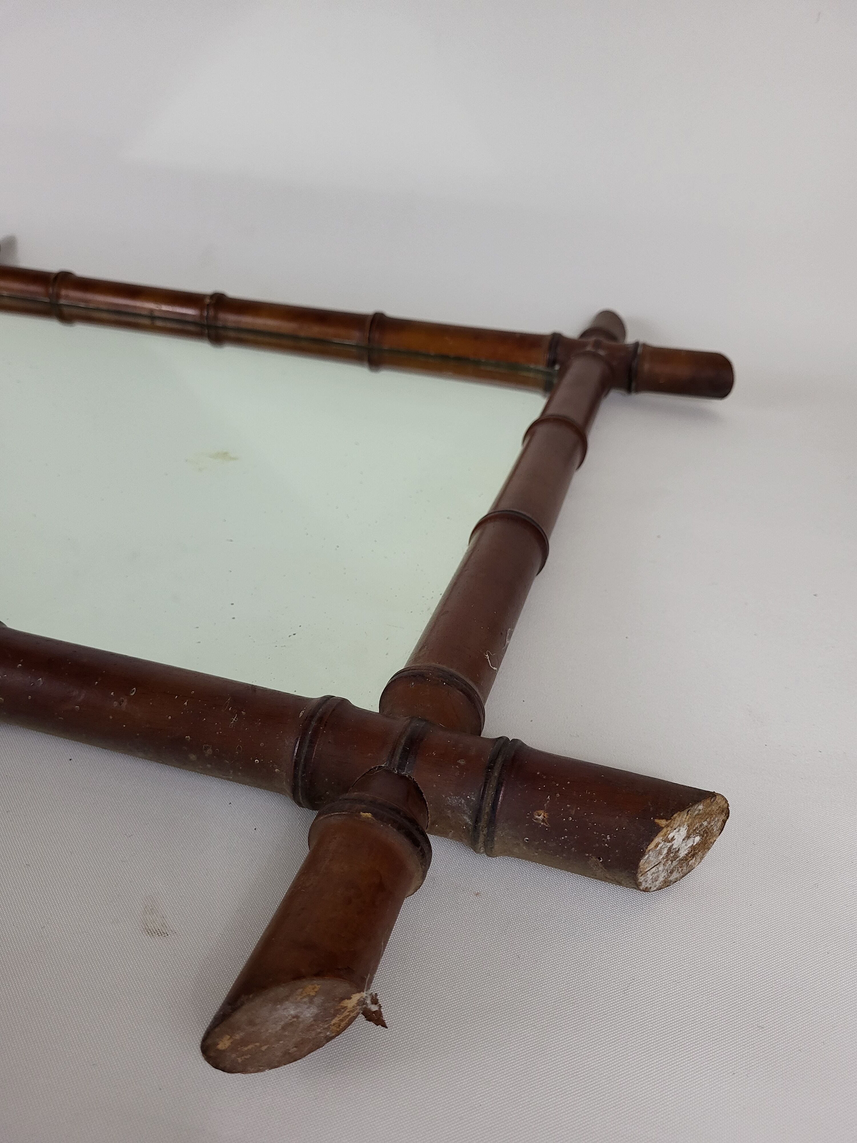 Bamboo mirror 1900 - 58*73 cm