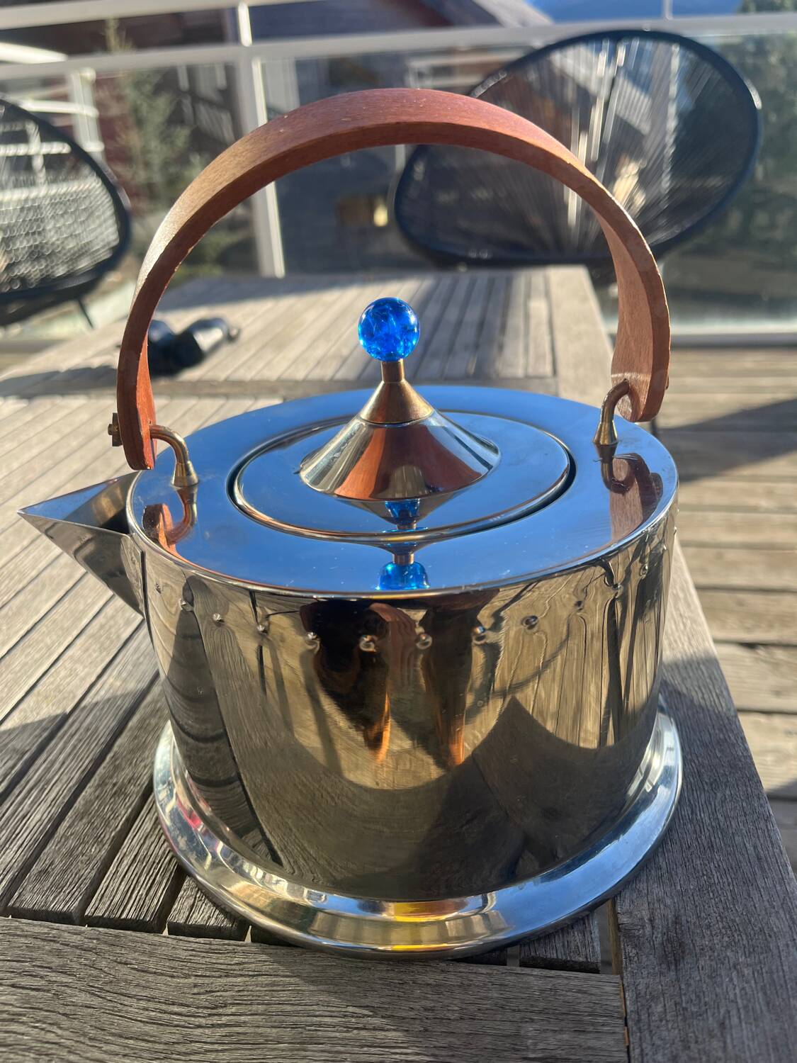 Teapot kettle brass by C. Jorgensen for Bodum.
