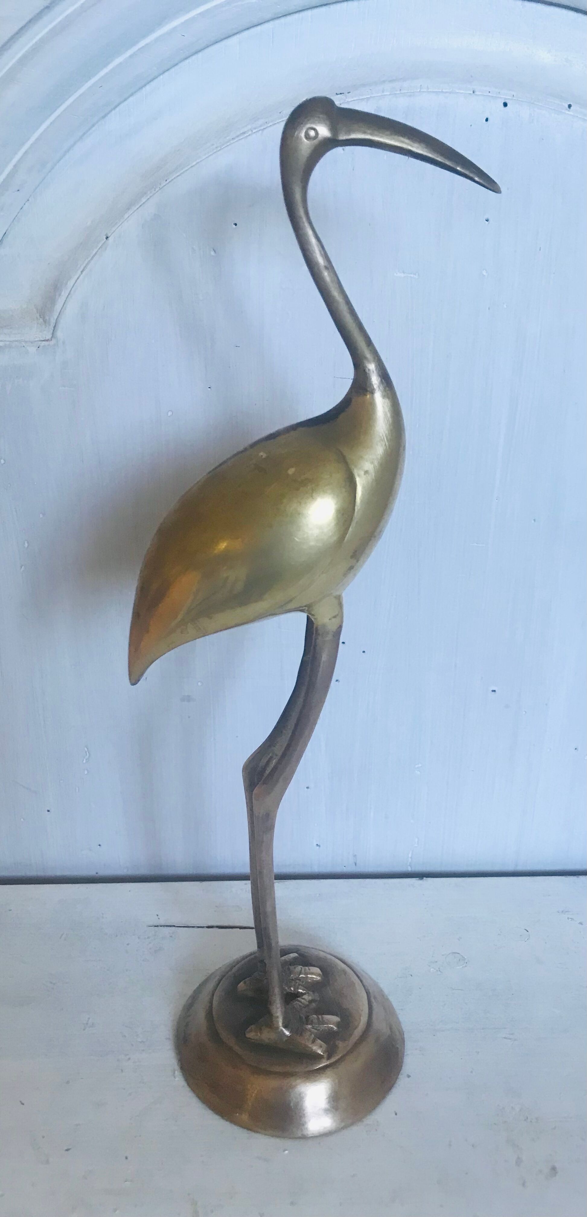 Brass bird 30cm