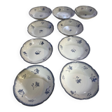 Nidervillier plate sets, Perine model, soup plates