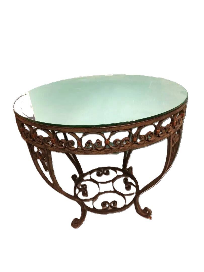 Wrought iron gueridon 1940s