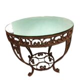 Wrought iron gueridon 1940s